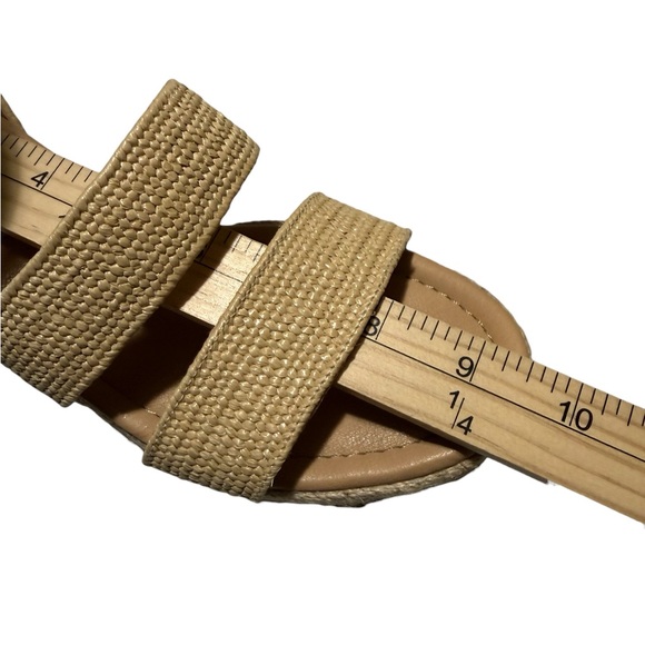 Steve Madden Women's Tan Raffia Wedge Sandals Size‎ 8 - Picture 14 of 14